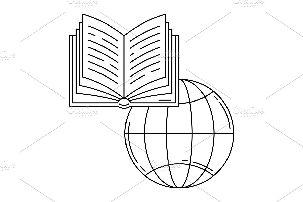 Concept all books of world., an Education Illustration by incomible
