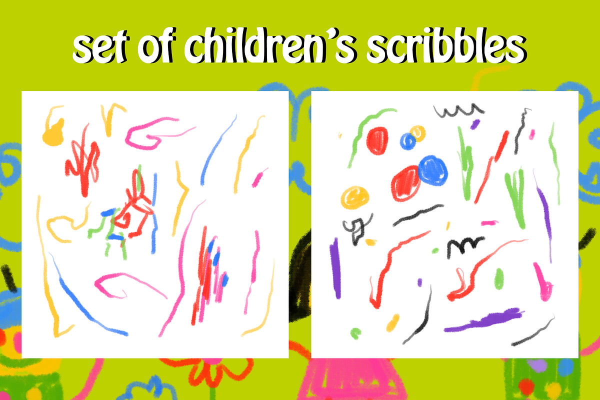 Naive kids scribbles illustrations, a Person Illustration by okchizh (Photo 7 of 12)