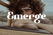 Emerge - Modern Poster Typeface, a Serif Font by Sohel Studio (Thumbnail 1 of 10)