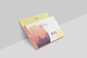 Box Mockup - Wide Slim Rectangle