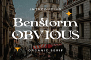 Benstorm Obvious - Organic Serif, a Handwritten Font by Lettermine (Thumbnail 1 of 10)