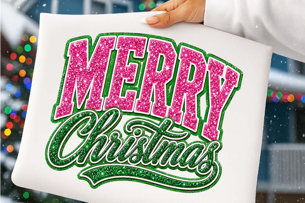 Merry Christmas Glitter Png Bundle, a Transportation Illustration by SinaCreation (Photo 3 of 7)