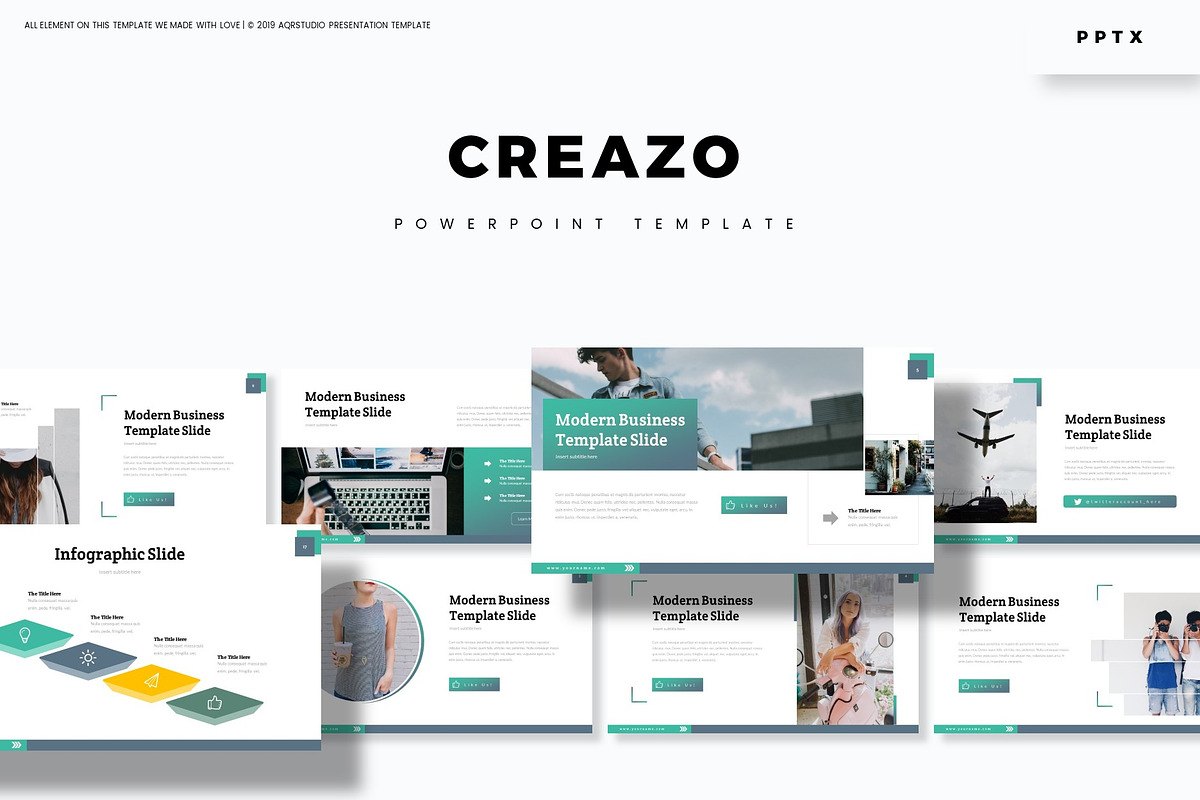 Creazo - Powerpoint Template, a Presentation Template by AQR Studio