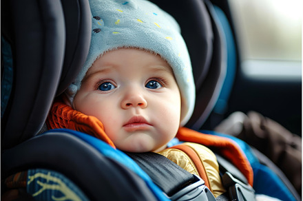 Comfortable Baby sitting in safety, a Transportation Photo by Ylivdesign