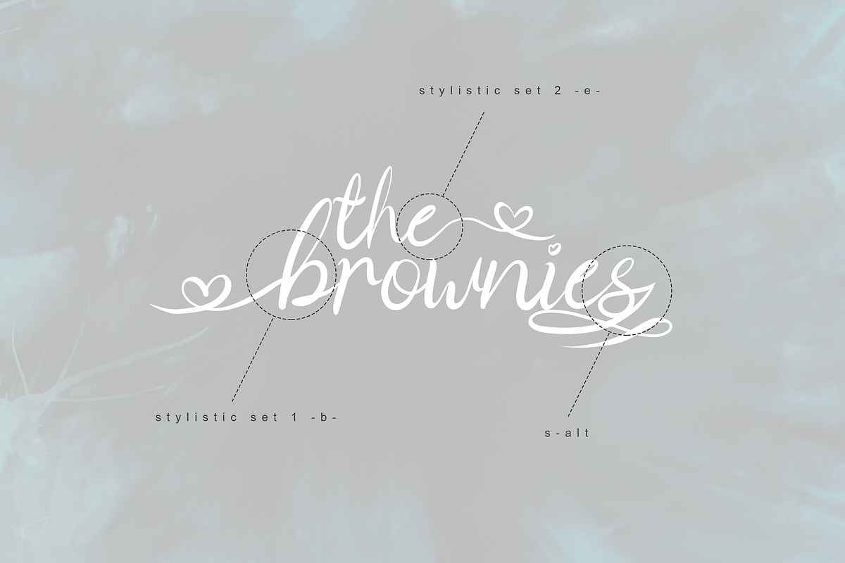 The Brownies | Romantic Love Font, a Script Font by DiosiArt (Photo 2 of 10)