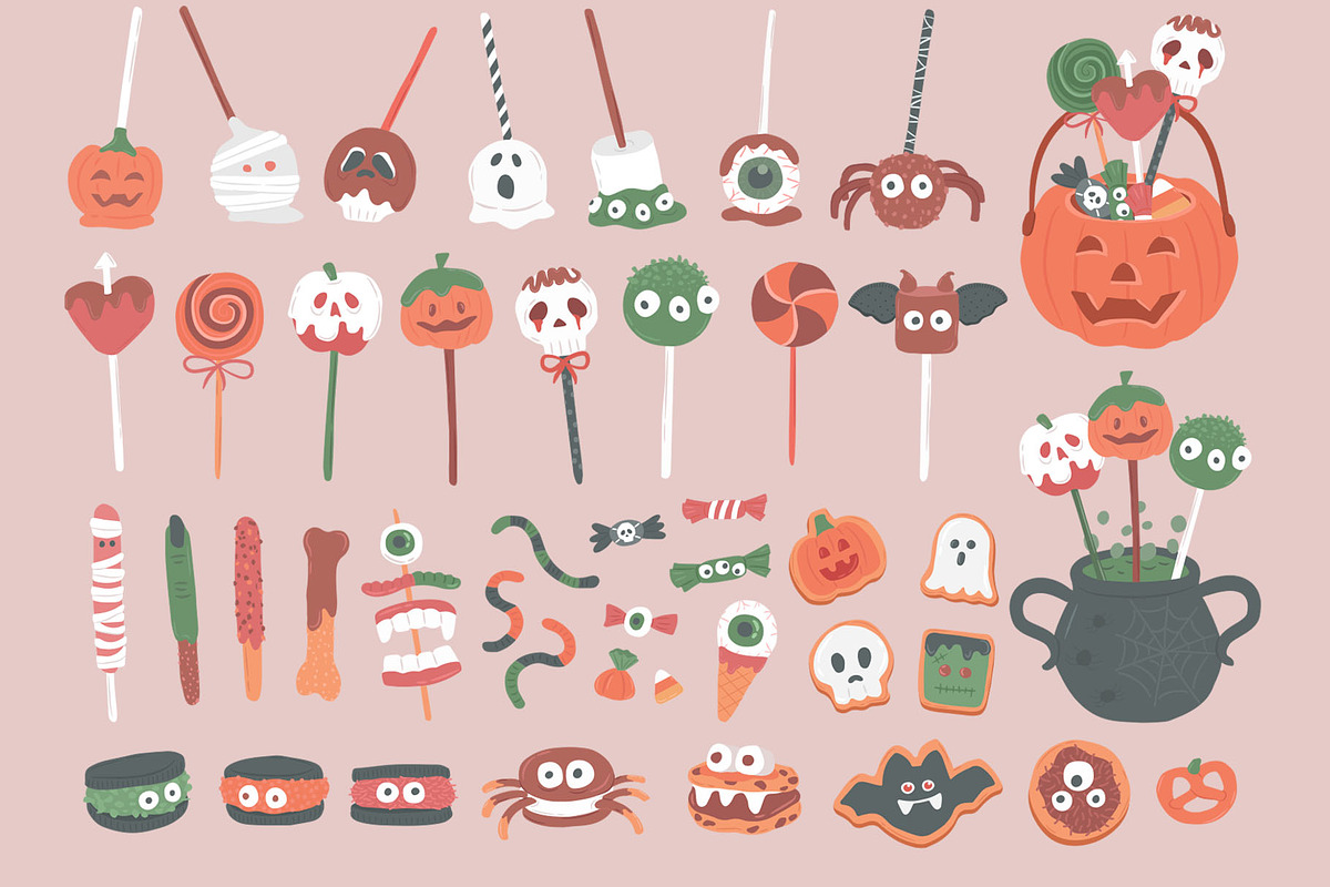 Sweet Halloween Graphic Illustration, a Food Illustration by CreativeChristiana (Photo 5 of 13)