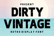 Dirty Vintage Retro Distressed Font, a Sans Serif Font by Fourteen Letter (Thumbnail 1 of 8)