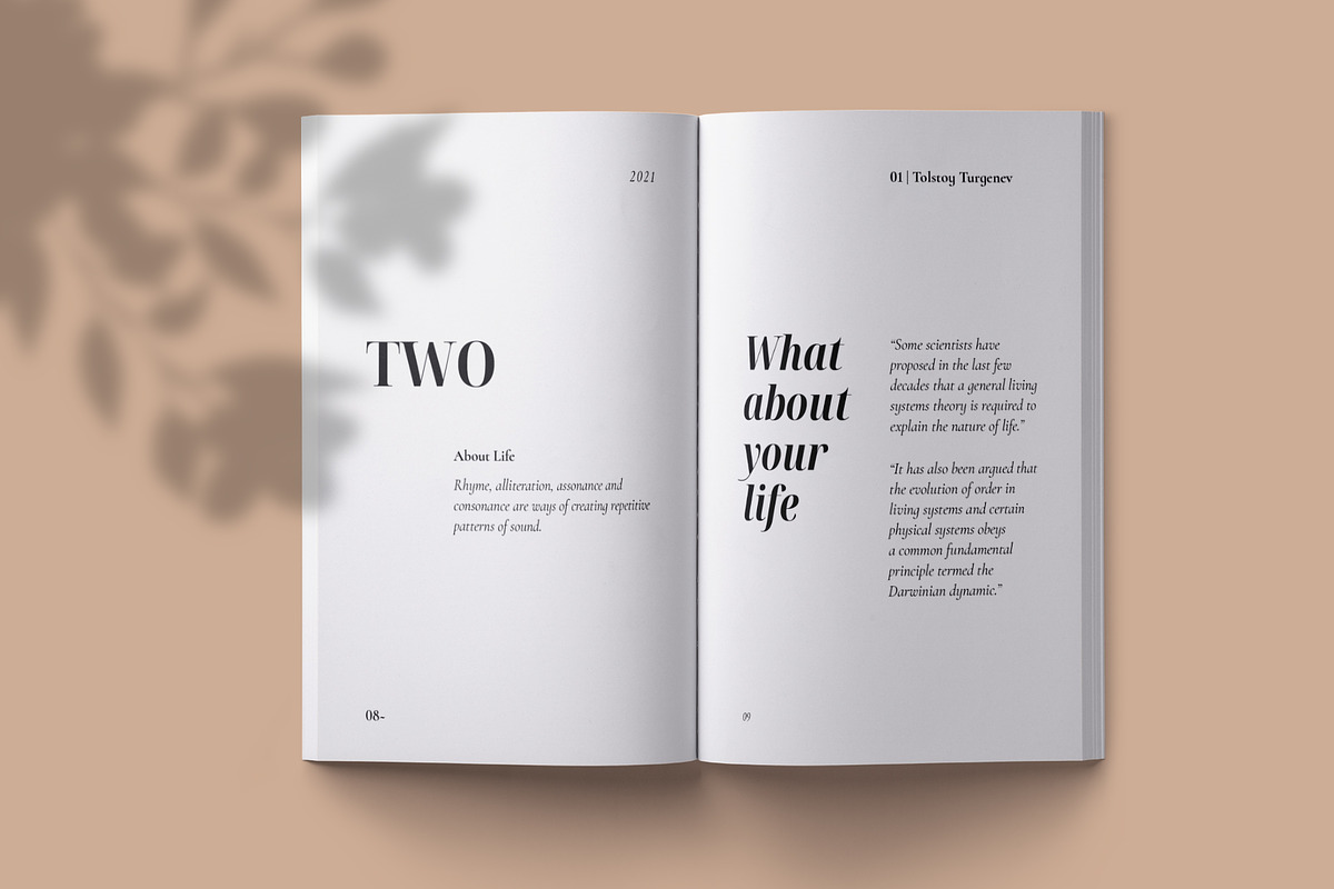 Quote Pocketbook Template, a Stationery Template by Meknya (Photo 5 of 13)