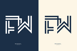 Monogram Icon Logo FW