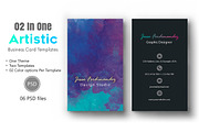 Artistic Business Card Bundle, a Business Card Template by M6 Gallery (Thumbnail 10 of 18)