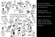 Falling and getting back up - vector, a Person Illustration by Renée from Studio neetje (Thumbnail 2 of 4)