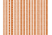 Pumpkin Lace Border Clipart, an Illustration by Amanda Ilkov (Thumbnail 5 of 5)
