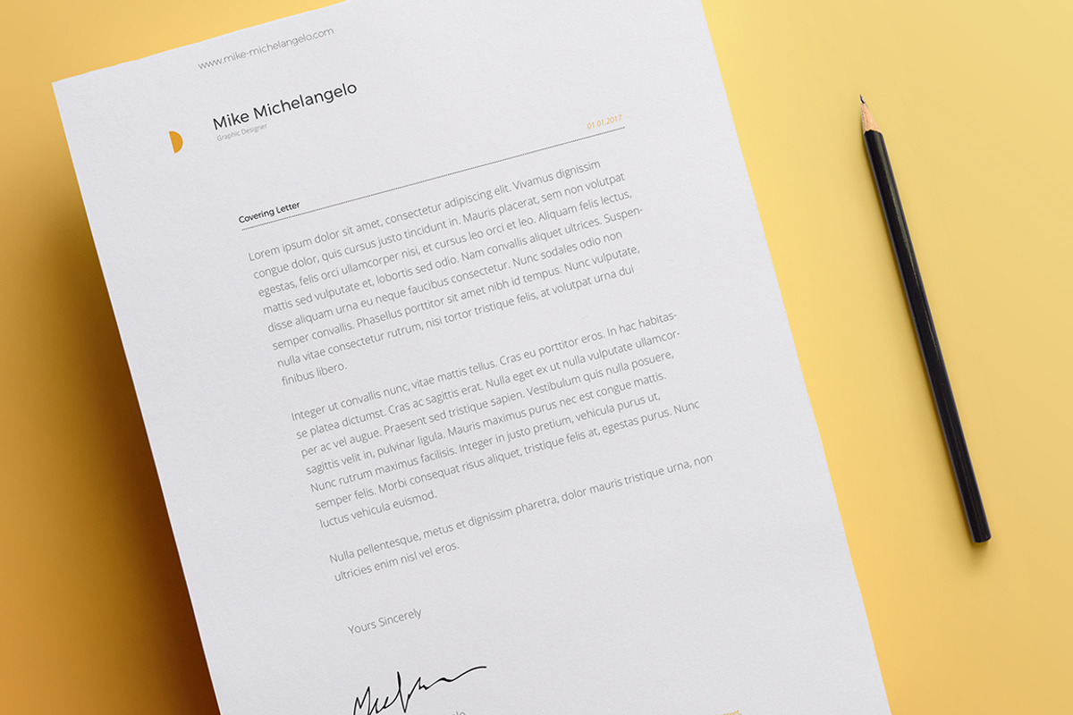 Resume Template Pack | Michelangelo, a Resume Template by AAO.Design (Photo 3 of 7)