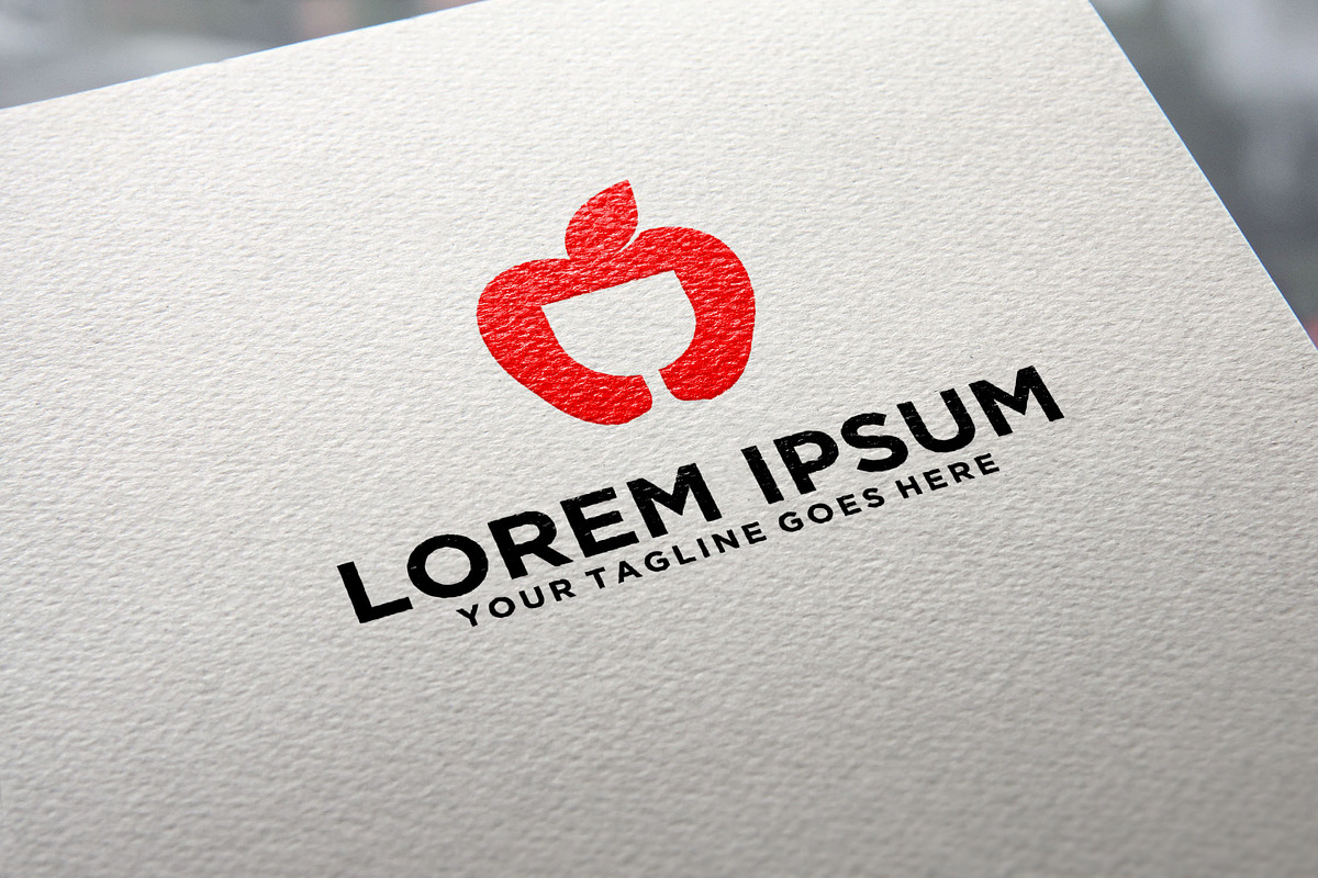 Apple and glass logo idea, a Branding & Logo Template by REDVY CREATIVE