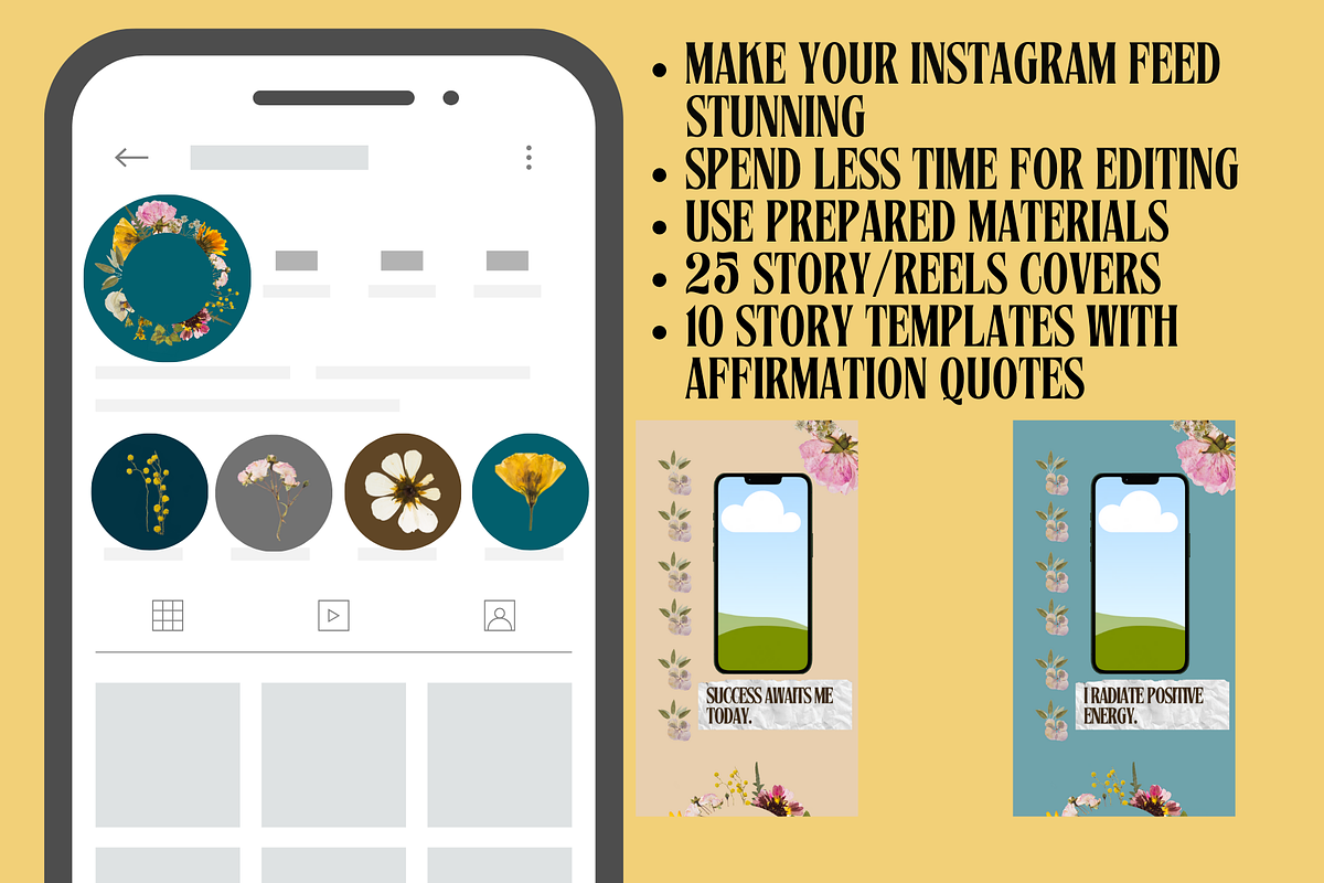 35 Instagram Story Templates Icons, a Social Media Template by MarkoPresets (Photo 3 of 5)