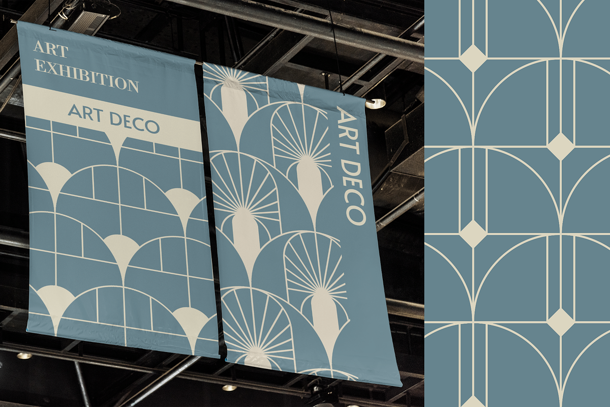 FishScale ArtDeco Patterns V3, a Pattern Graphic by Firowerk (Photo 3 of 6)