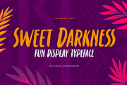 Sweet Darkness - Fun Display Typefac, a Font by Gassstype (Thumbnail 1 of 8)