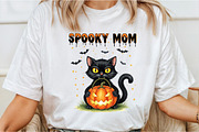 Spooky Mom Cat Halloween Mom Png, an Illustration by DreamCafeArt (Thumbnail 2 of 6)