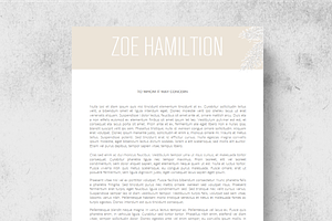 Honey Resume Template Cover Letter