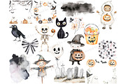 Cute Halloween Clipart Set, a Person Illustration by GlamArtZhanna (Thumbnail 4 of 6)