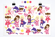 Super Hero illustration pack, an Illustration by PrettyBundles (Thumbnail 2 of 5)