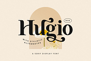 Hugio Modern Display Logo Serif, a Serif Font by RockboyStd (Thumbnail 1 of 12)