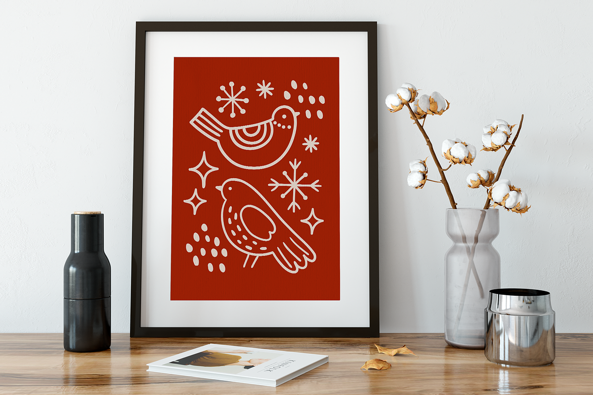Winter Nature - Hand Drawn Kit, a Seasonal Illustration by miumiu (Photo 9 of 15)