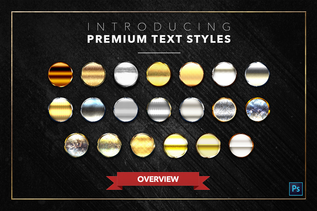 Gold & Silver #2 - 20 Text Styles, a Layer Style Add-On by Jonas Stensgaard (Photo 23 of 23)