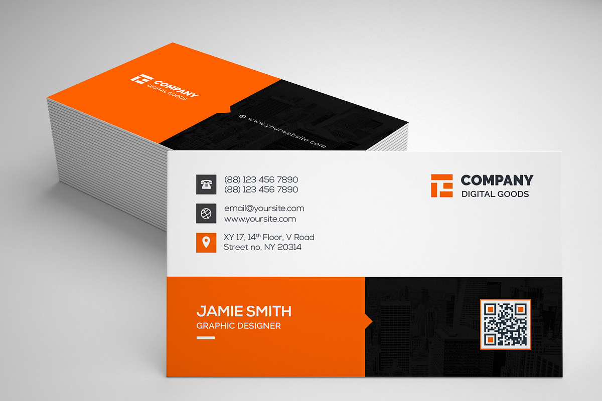 Clean Business Card, a Business Card Template by Thecodude (Photo 3 of 5)