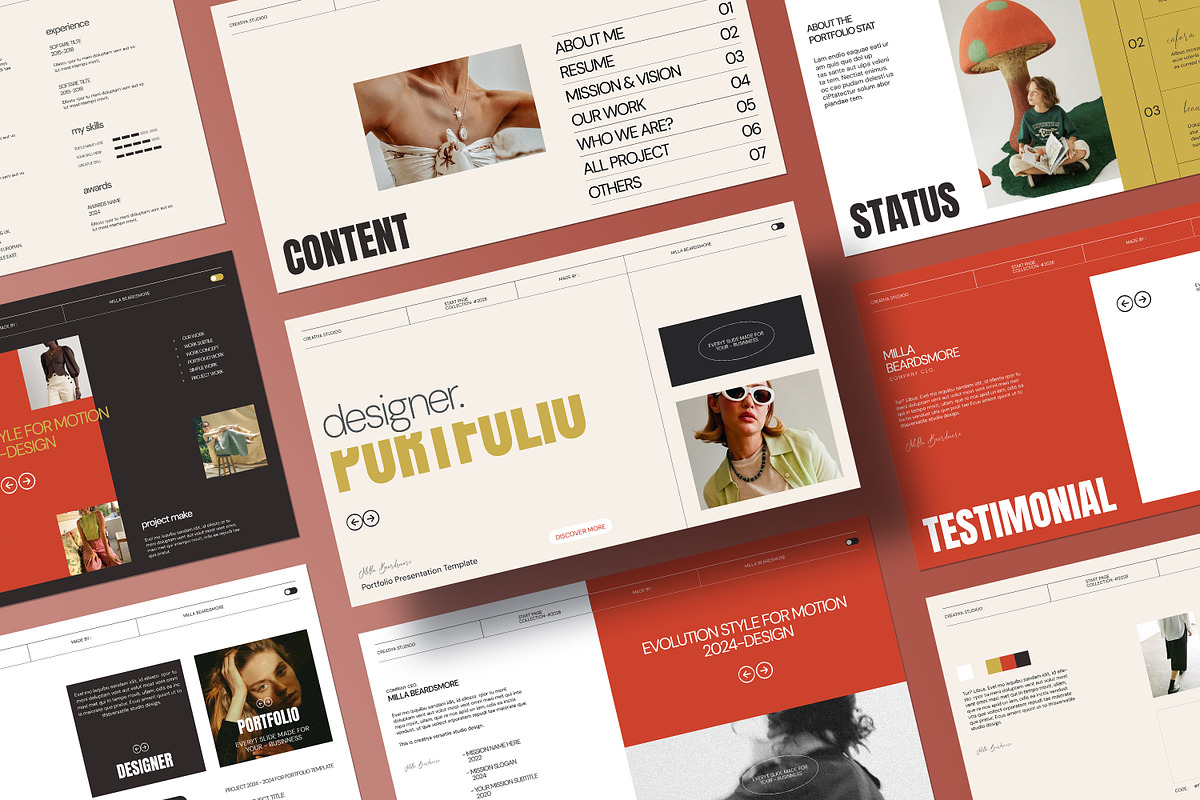 Design Portfolio Presentation, a Presentation Template by Creatiya Type (Photo 10 of 10)