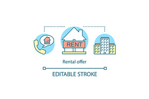 Rental Offer Concept Icon