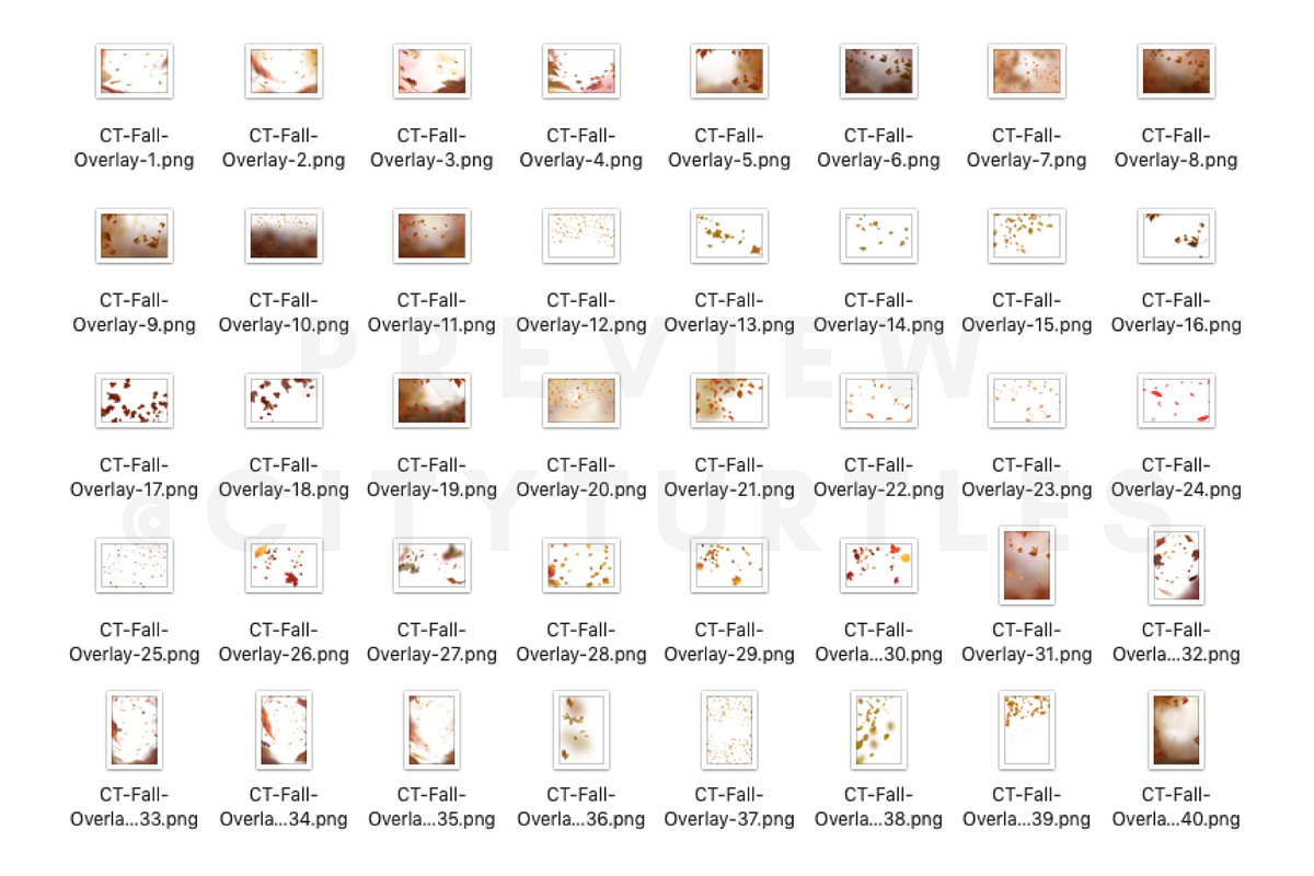 70 Natural Falling Leaf Overlays, a Layer Style Add-On by CityTurtles (Photo 8 of 9)