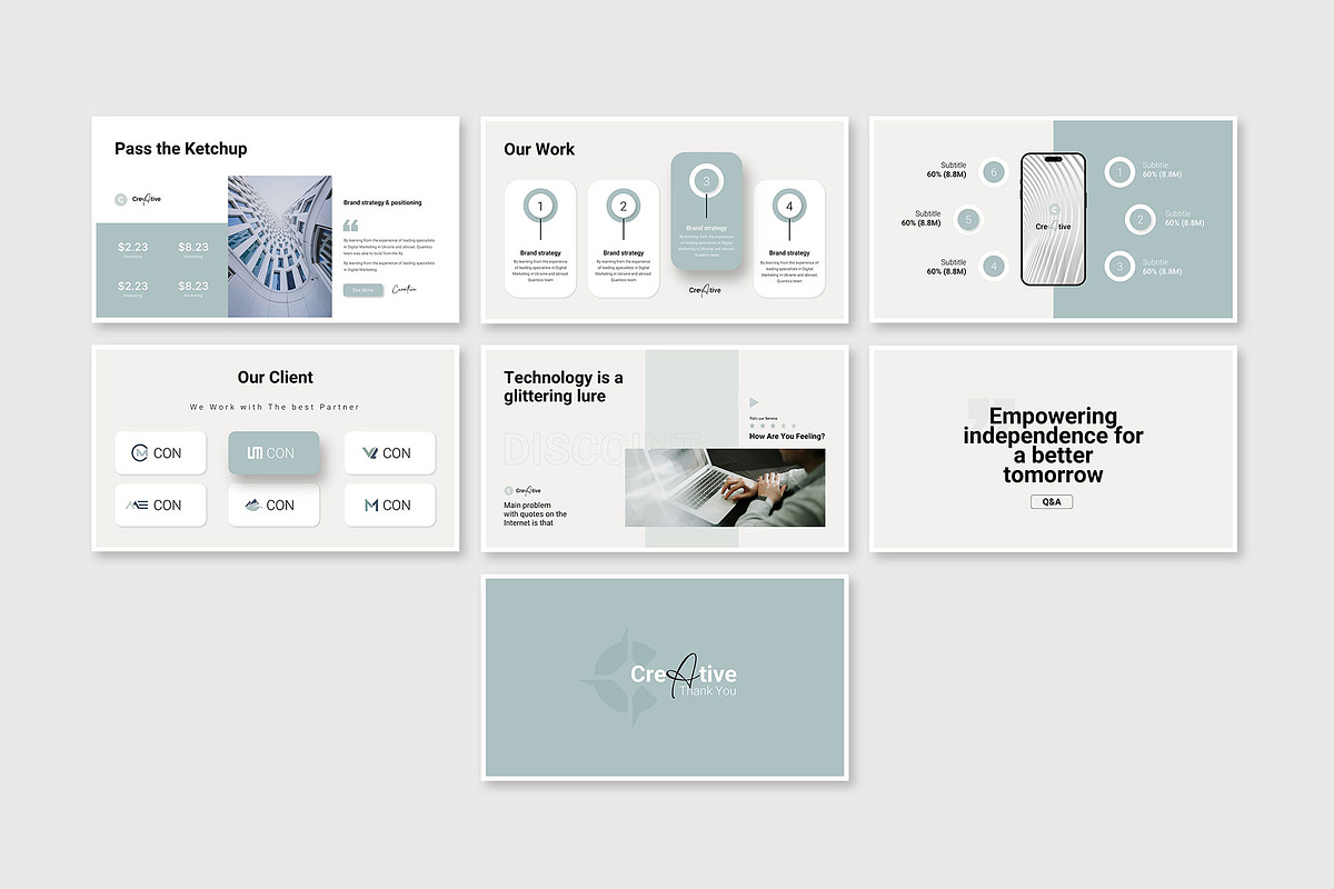 Creative Agency Pitch Deck, a Presentation Template by KreateTribe (Photo 5 of 5)