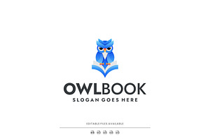 Gradient Modern Owl Book Logo Design, a Branding & Logo Template by Artnivora.Std