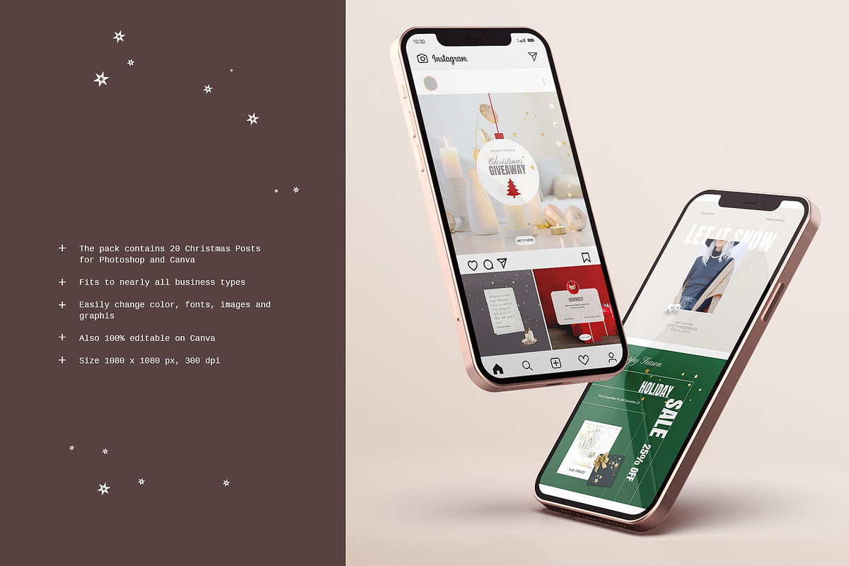 Christmas Instagram Pack - PSD/Canva, a Social Media Template by Imagination Area (Photo 2 of 7)