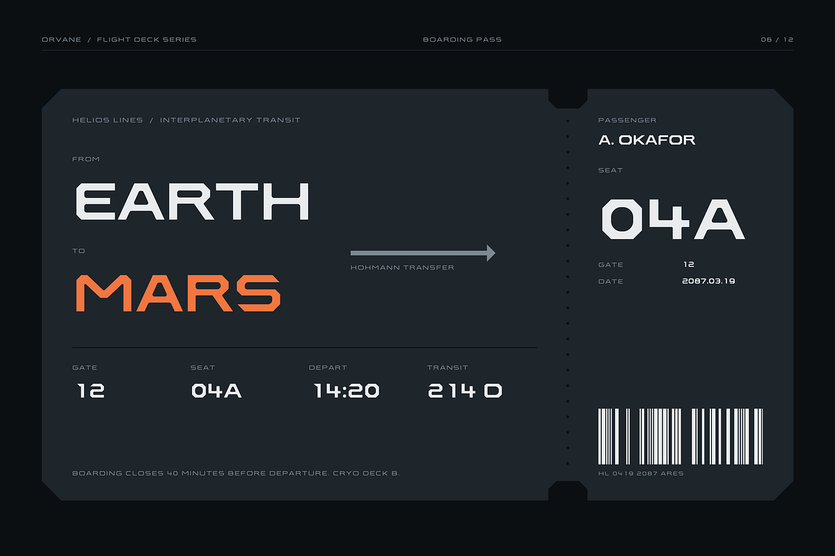 Orvane - Geometric Space Typeface, a Sans Serif Font by HipFonts (Photo 7 of 17)