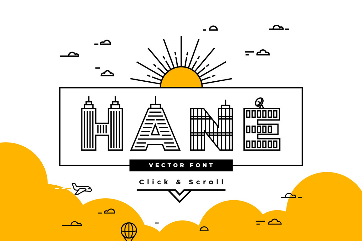 Hane Vector Typeface