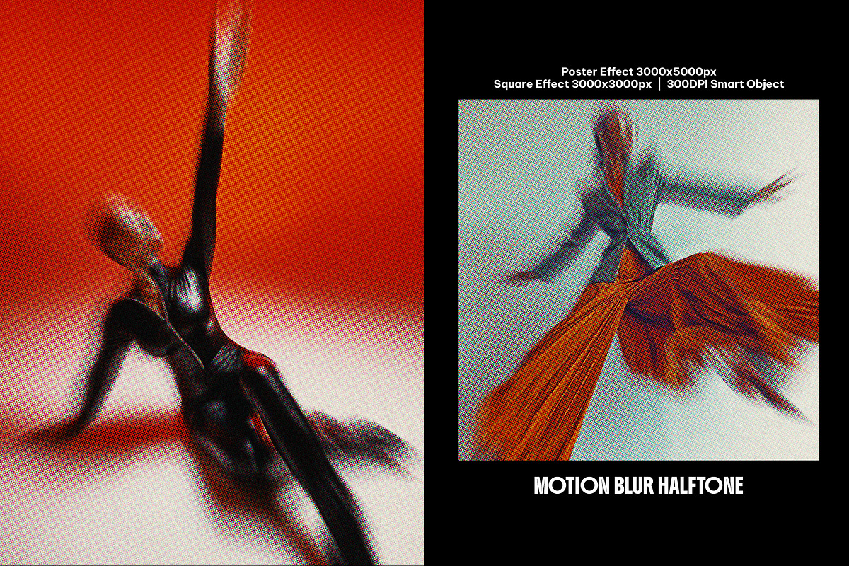 Motion Blur Halftone Photo Effect, a Layer Style Add-On by dokudokunomi (Photo 2 of 8)