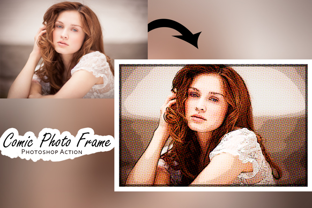 Comic Photo Frame - Photoshop Action preview 6