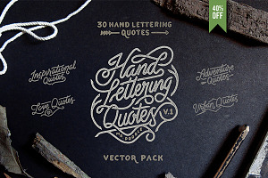 Hand Lettering Quotes v.1 | 40% OFF