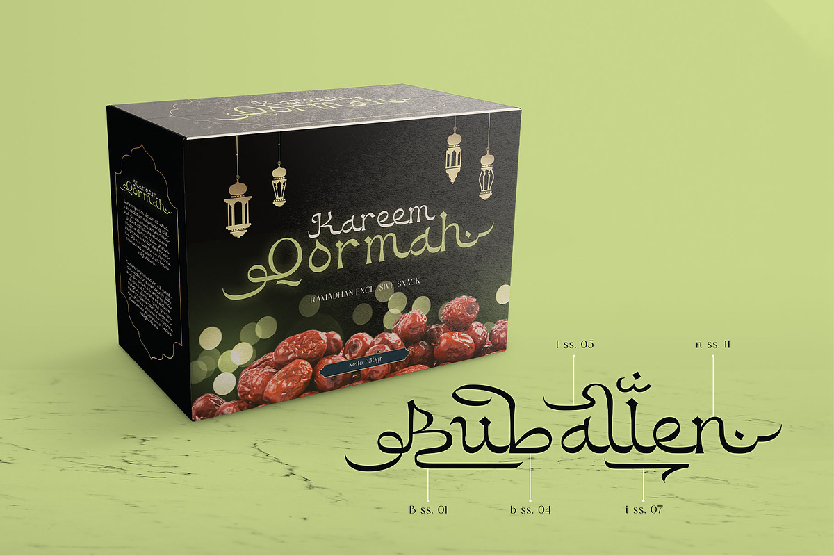 Buballen Arabic Typeface, a Script Font by alit design (Photo 12 of 14)