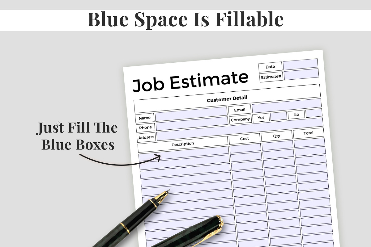 Estimate Template, a Print Template by Snapybiz (Photo 3 of 8)
