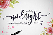 Midnight, a Script Font by artisans (Thumbnail 1 of 6)