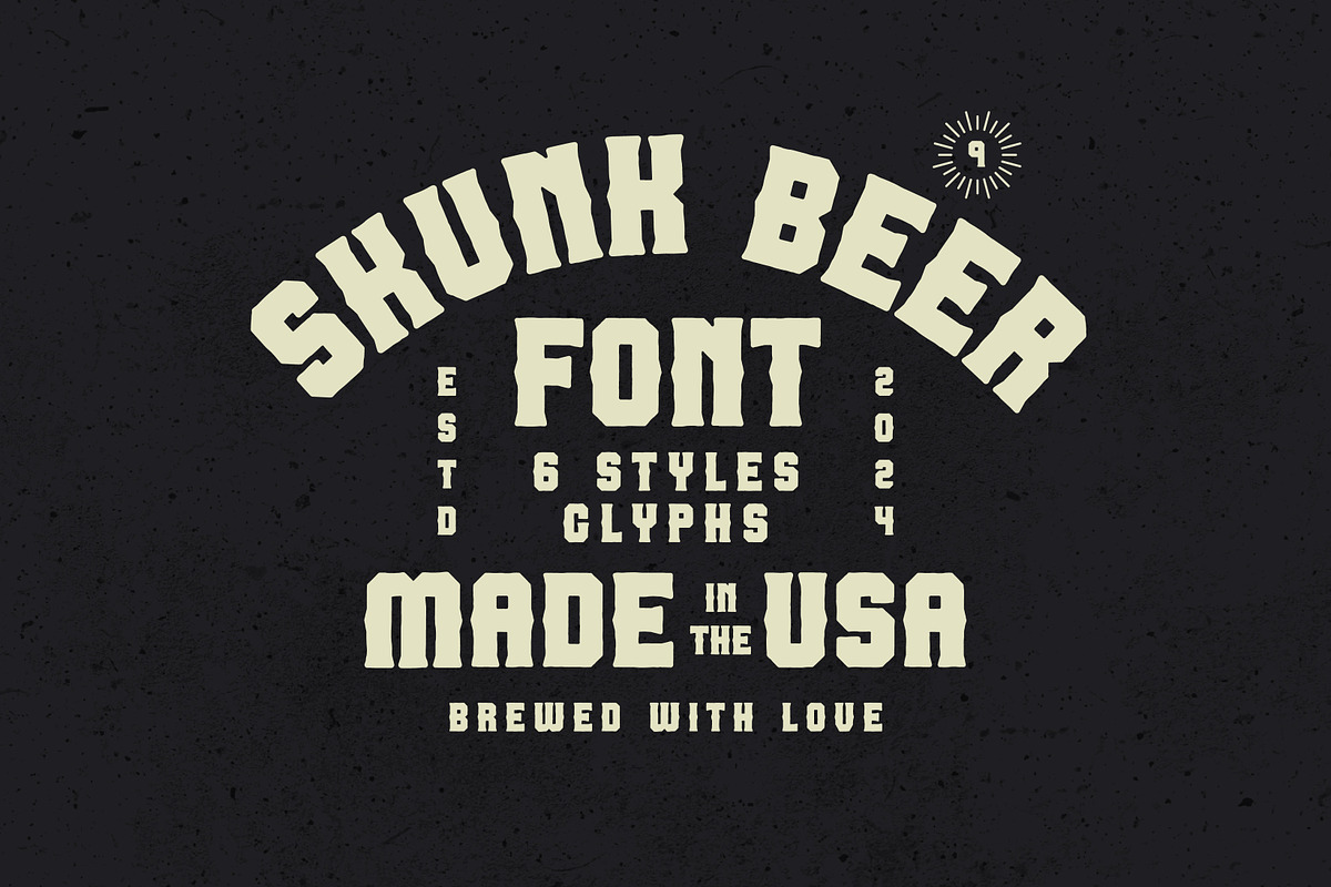 Skunk Beer, a Font by Dead Moose Studio (Photo 1 of 11)