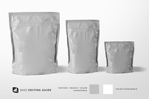 Flexible Food Pouch Packaging Mockup