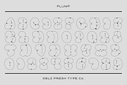 Plump: A Bubble Letter Font, a Font by DeliFreshTypeCo. (Thumbnail 2 of 7)