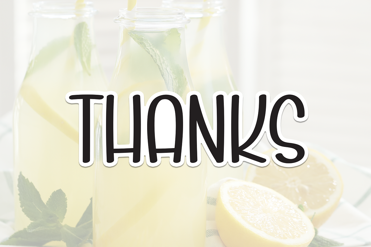 Beverage Lemonade | Script Font, a Script Font by Scratchones (Photo 8 of 8)
