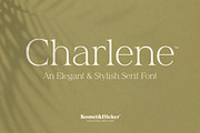 Charlene - An Elegant & Stylish Font, a Serif Font by Komet & Flicker (Thumbnail 1 of 16)