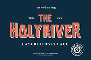Holyriver Typeface, a Font by sancreastd. (Thumbnail 1 of 9)