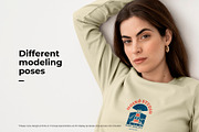 16 Woman long sleeve t-shirt mockups, a Shirt Mockup by Moixo studio (Thumbnail 3 of 10)